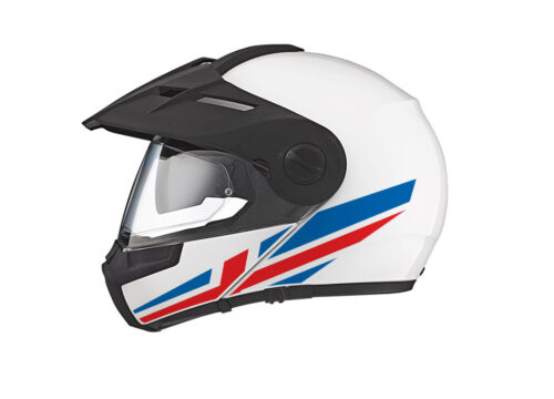 Schuberth E1 Helmet (White) The Flag Series Iceland Stickers