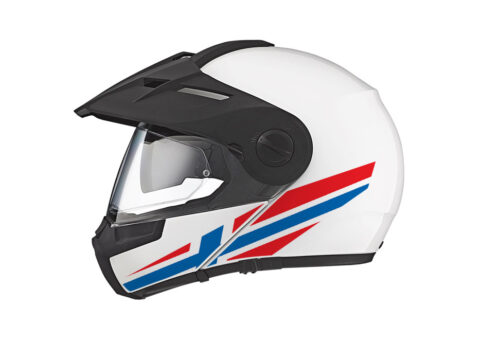 Schuberth E1 Helmet (White) The Flag Series Norway Stickers