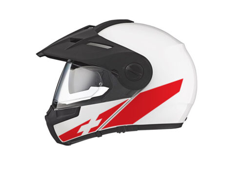 Schuberth E1 Helmet (White) The Flag Series Swiss Stickers