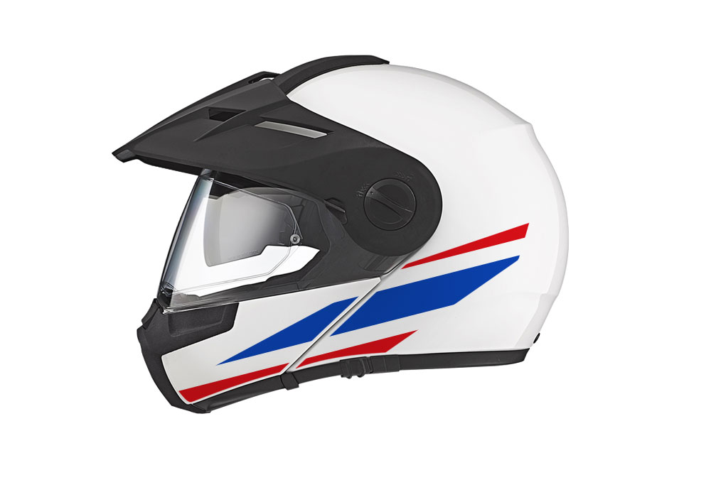 Schuberth E1 Helmet (White) The Flag Series Thailand Stickers