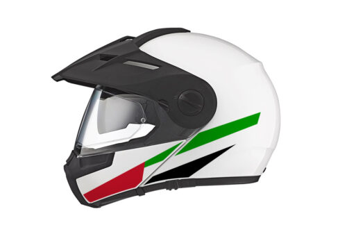 Schuberth E1 Helmet (White) The Flag Series UAE Stickers