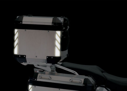 BSTI 3069 BMW R1200GS LC Adventure Alluminium Top Box Black Reflective Stripes Stickers Kit 04