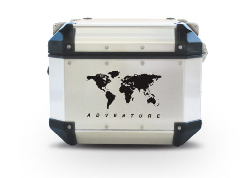 Givi Trekker Outback Top Box The Globe Black Stickers Kit