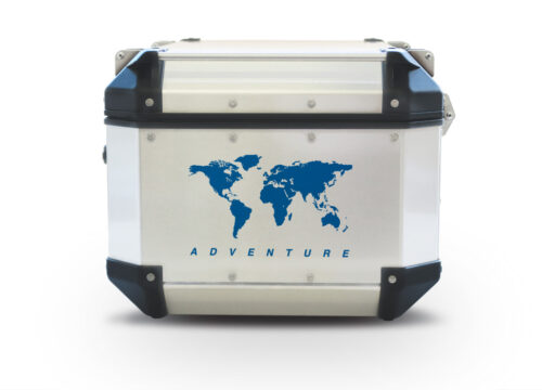 Givi Trekker Outback Top Box The Globe Blue Stickers Kit