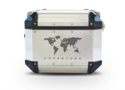 Givi Trekker Outback Top Box The Globe Grey Stickers Kit