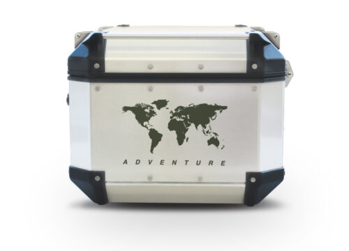 Givi Trekker Outback Top Box The Globe Military Green Stickers Kit