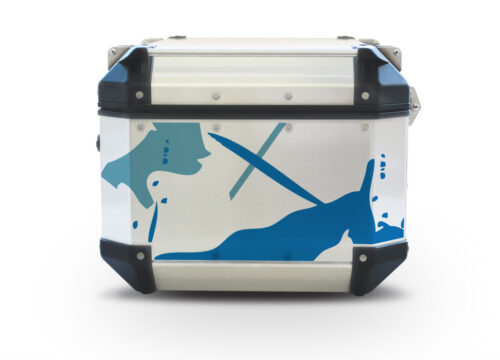 Givi Trekker Outback Top Box Safari Blue Variations Stickers Kit