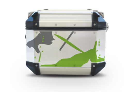 Givi Trekker Outback Top Box Safari Toxic Green Stickers Kit