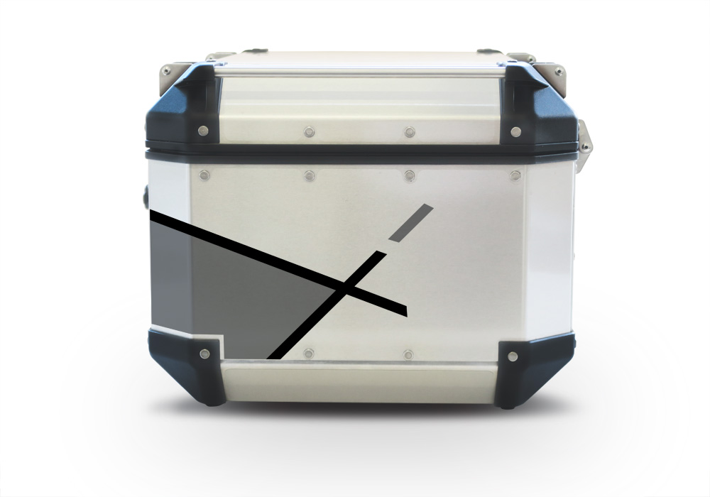 Givi Trekker Outback Top Box Vector Grey Stickers Kit