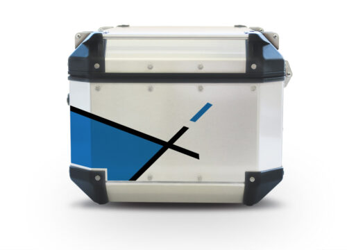 Givi Trekker Outback Top Box Vector Blue Stickers Kit