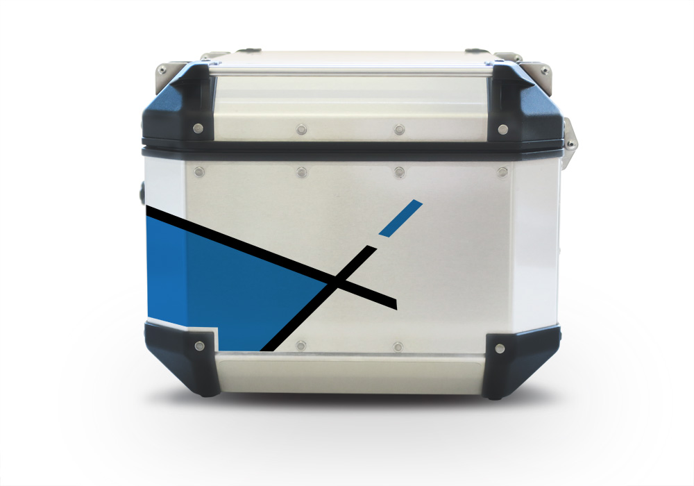 Givi Trekker Outback Top Box Vector Blue Stickers Kit
