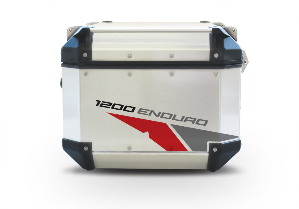 Givi Trekker Outback Top Box Velos Red & Grey Stickers Kit