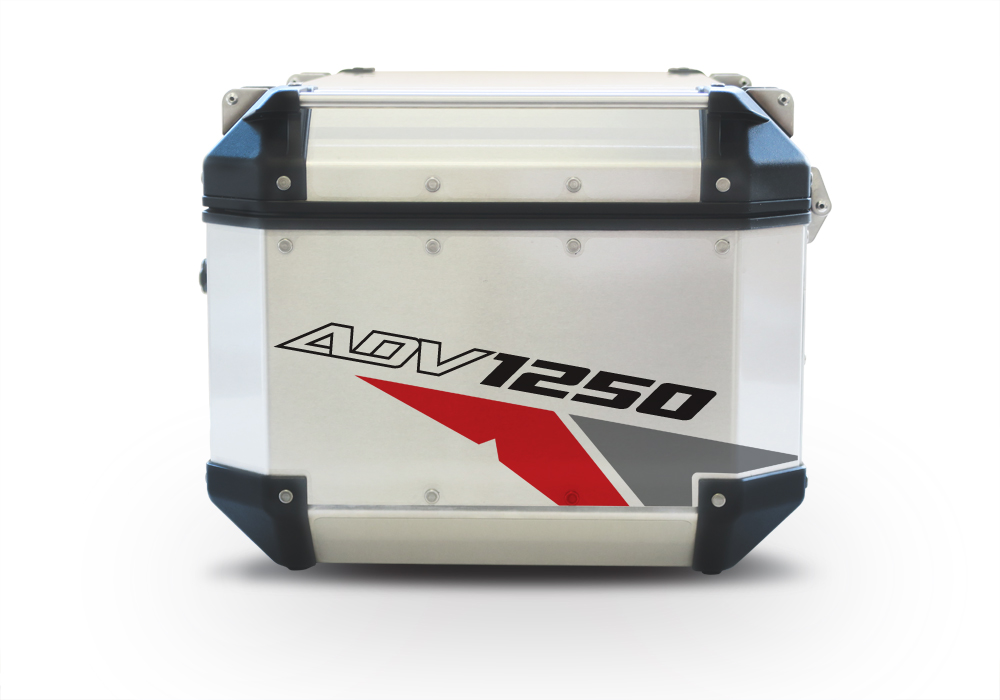 GISTI 2706 Givi Trekker Outback Top Box 42lt 58lt Velos Red Grey Stickers Kit ADV1250