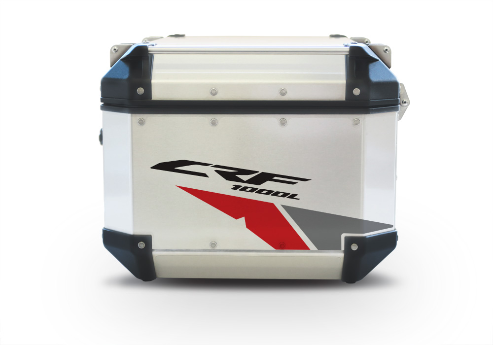 Givi Trekker Outback Top Box Velos Red & Grey Stickers Kit - Image 4