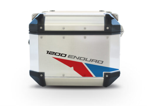 Givi Trekker Outback Top Box Velos Red & Blue Stickers Kit