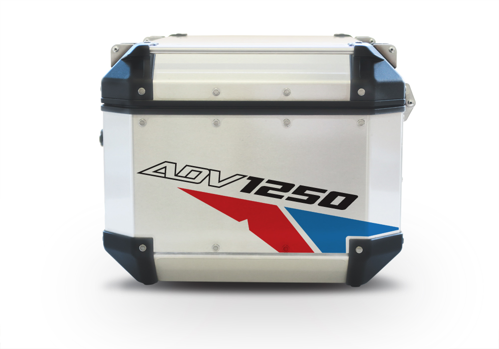 GISTI 2707 Givi Trekker Outback Top Box 42lt 58lt Velos Red Blue Stickers Kit ADV1250