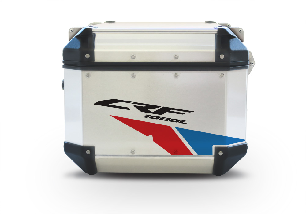 Givi Trekker Outback Top Box Velos Red & Blue Stickers Kit - Image 4