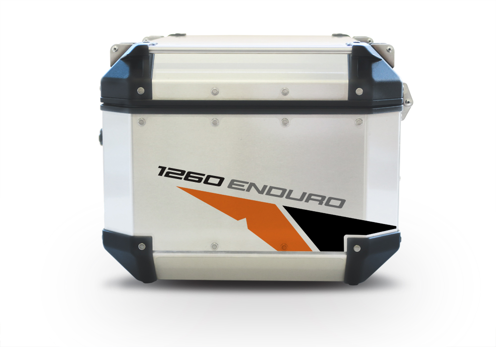 GISTI 2709 Givi Trekker Outback Top Box 42lt 58lt Velos Orange Black Stickers Kit 1260ENDURO