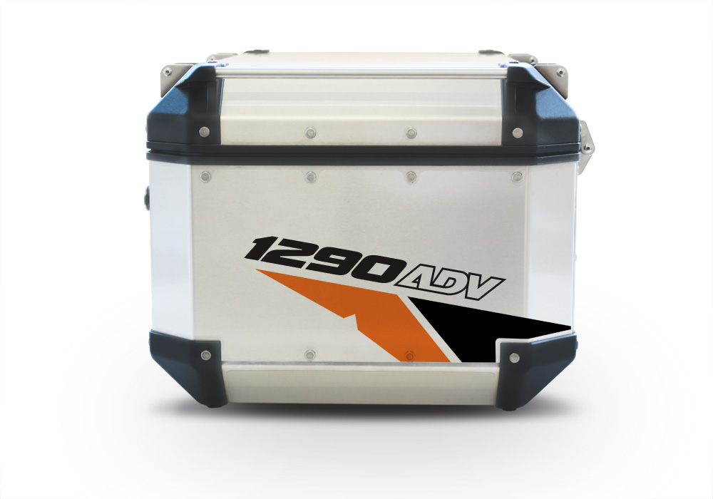 Givi Trekker Outback Top Box Velos Black & Orange Stickers Kit - Image 6