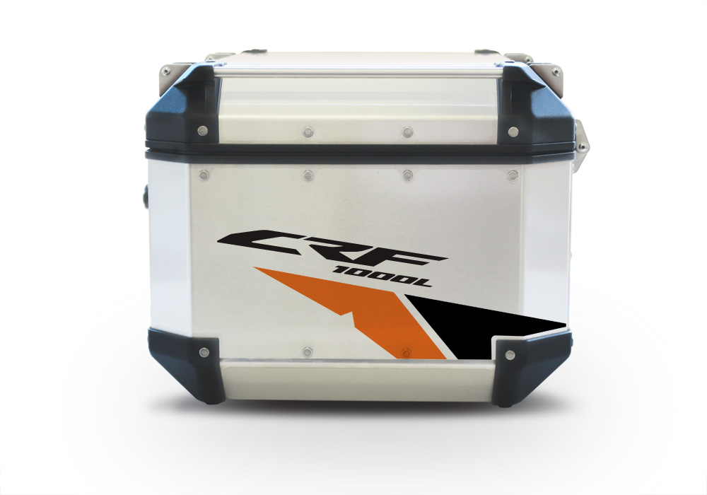 Givi Trekker Outback Top Box Velos Black & Orange Stickers Kit - Image 4