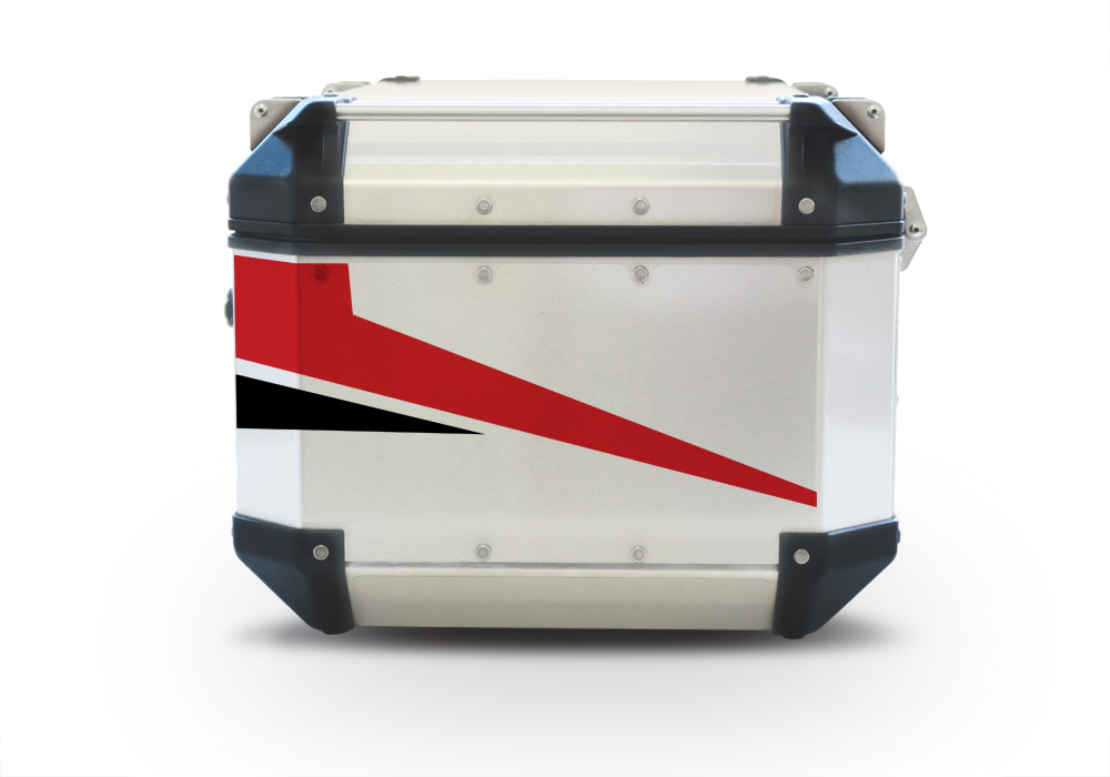 Givi Trekker Outback Top Box Vivo Black & Red Stickers Kit
