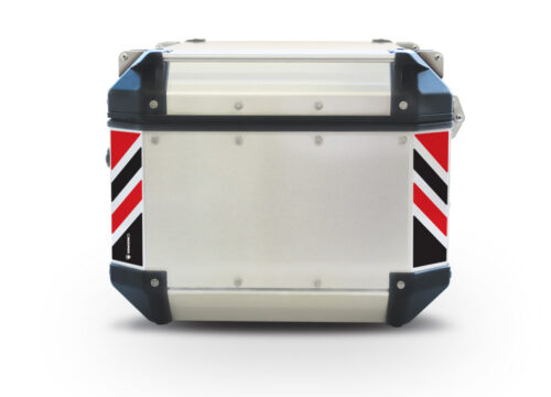 Givi Trekker Outback Top Box Black & Red Reflective Stripes