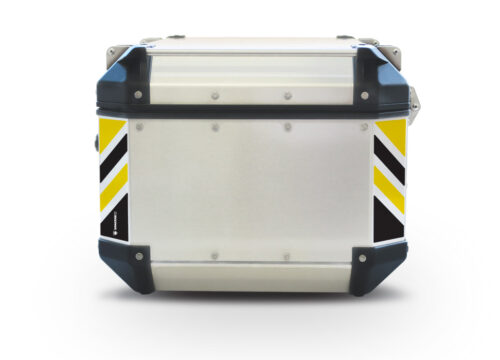 Givi Trekker Outback Top Box Black & Yellow Reflective Stripes