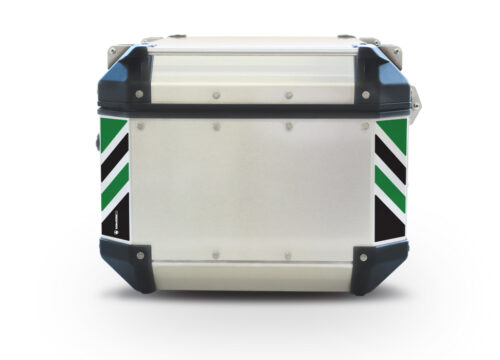 Givi Trekker Outback Top Box Black & Green Reflective Stripes