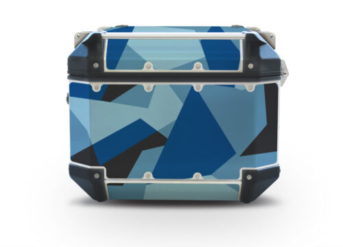 Givi Trekker Outback Top Box M90 Full Wrap Blue Camo Stickers Kit
