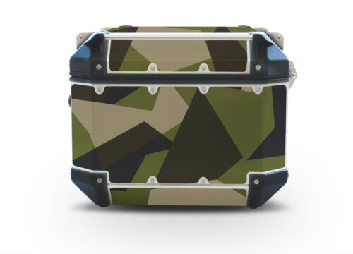 Givi Trekker Outback Top Box M90 Full Wrap Green Camo Stickers Kit