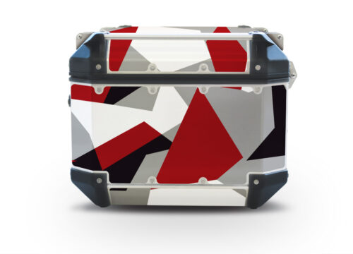 Givi Trekker Outback Top Box M90 Full Wrap Red Camo Stickers Kit
