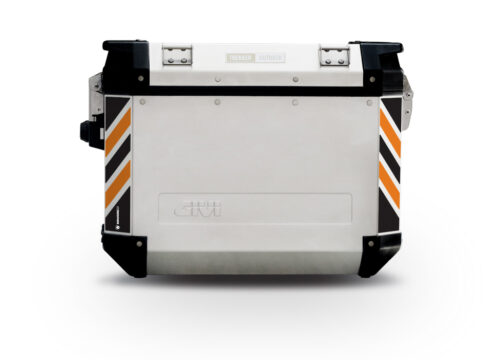 Givi Trekker Outback Side Panniers Black & Orange Reflective Stripes