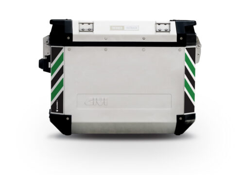 Givi Trekker Outback Side Panniers Black & Green Reflective Stripes