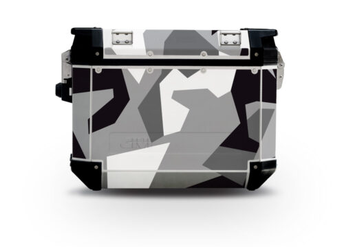 Givi Trekker Outback Side Panniers M90 Grey Camo Stickers Kit