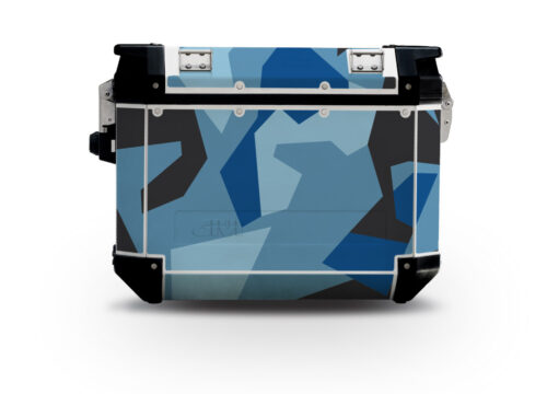 Givi Trekker Outback Side Panniers M90 Blue Camo Stickers Kit