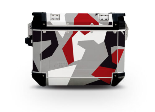 Givi Trekker Outback Side Panniers M90 Red Camo Stickers Kit