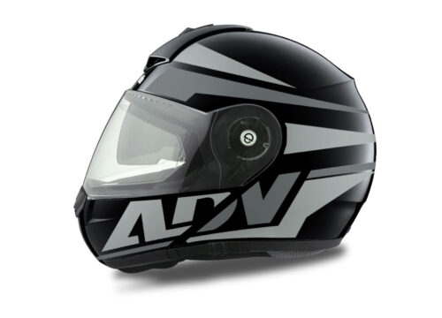 HEL 3079 Schuberth C3 Pro Helmet Black Anthracite Vivo ADV Grey Variations Stickers Kit 01