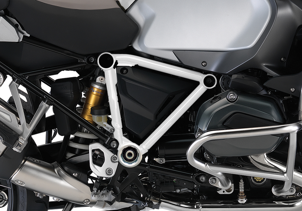 BFS 3021 BMW GS LC Adventure 2014 Alpine White Pyramid Frame Wrap White 02