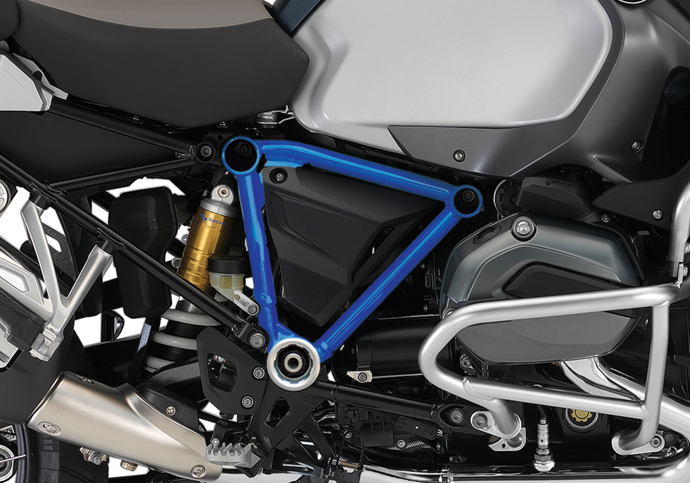 BFS 3091 BMW GS LC Adventure 2014 Ocean Blue Metallic Matte Pyramid Frame Wrap Cobalt Blue 02