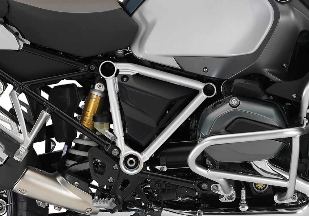 BFS 3091 BMW GS LC Adventure 2014 Ocean Blue Metallic Matte Pyramid Frame Wrap Silver 02