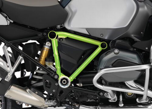 BFS 3091 BMW GS LC Adventure 2014 Ocean Blue Metallic Matte Pyramid Frame Wrap Toxic Green 02