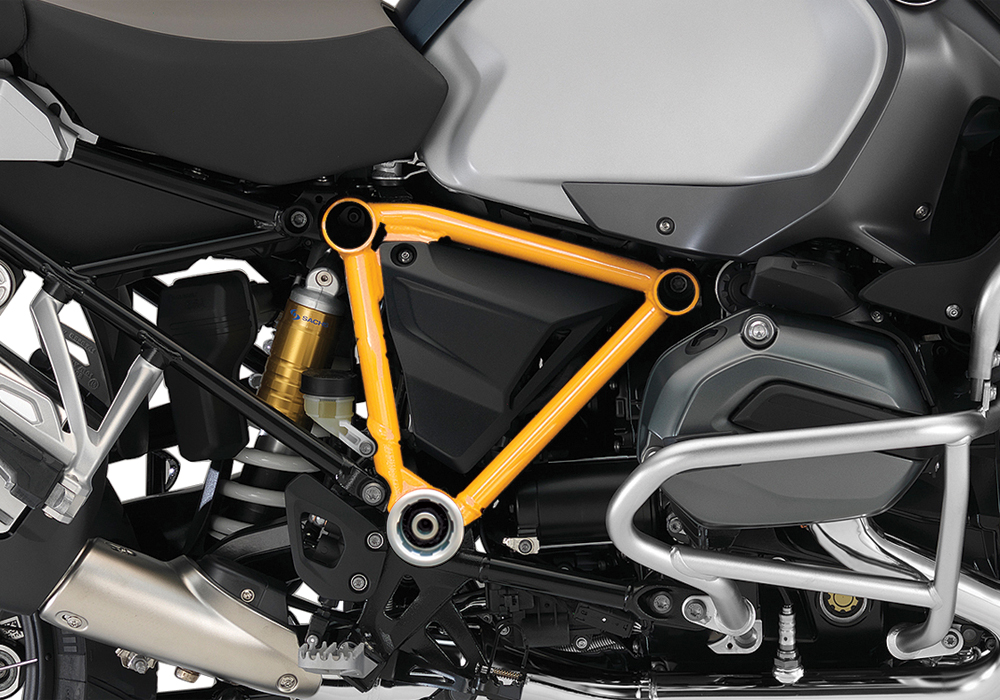 BFS 3091 BMW GS LC Adventure 2014 Ocean Blue Metallic Matte Pyramid Frame Wrap Yellow 02