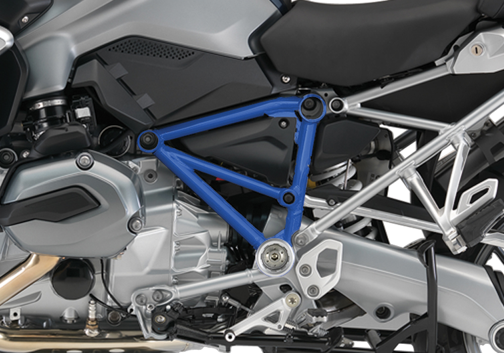 BFS 3098 BMW R1200GS LC Pyramid Left Cobalt Blue