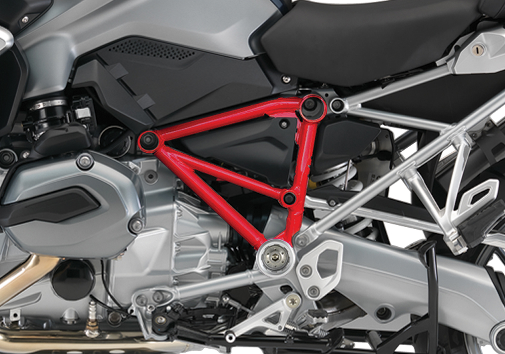 BFS 3098 BMW R1200GS LC Pyramid Left Red