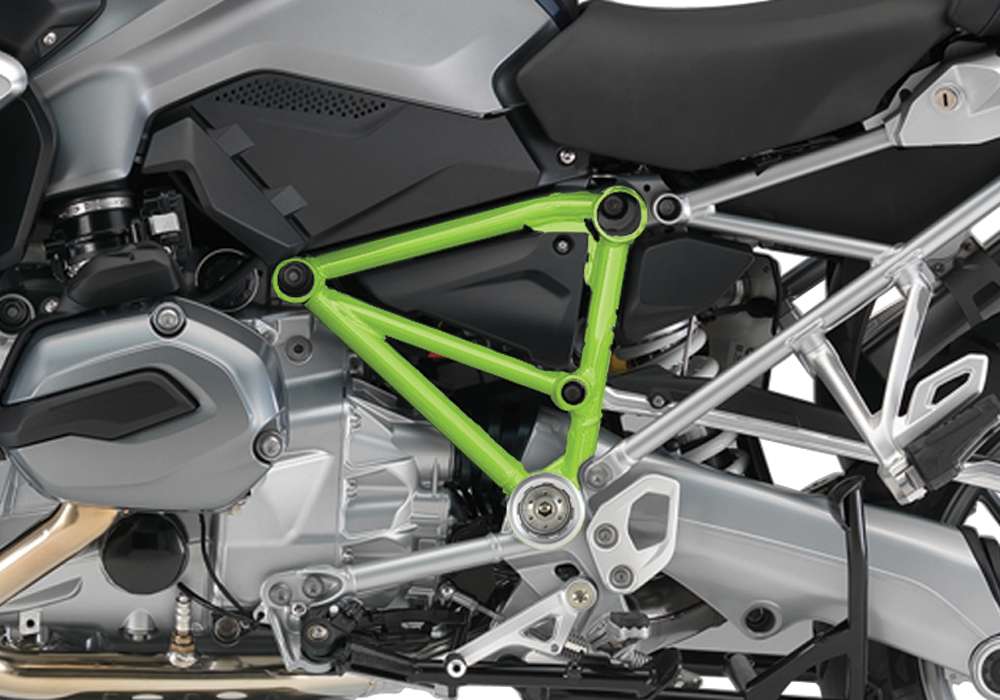 BFS 3098 BMW R1200GS LC Pyramid Left Toxic Green