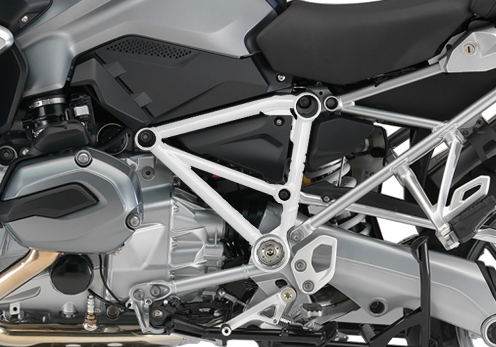 BFS 3098 BMW R1200GS LC Pyramid Left White