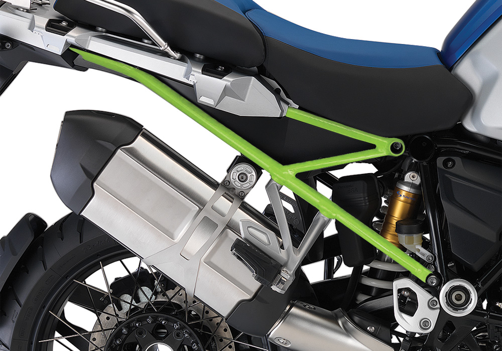 BFS 3114 BMW GS LC Adventure 2014 Racing Blue Subframe Wrap Toxic Green 02