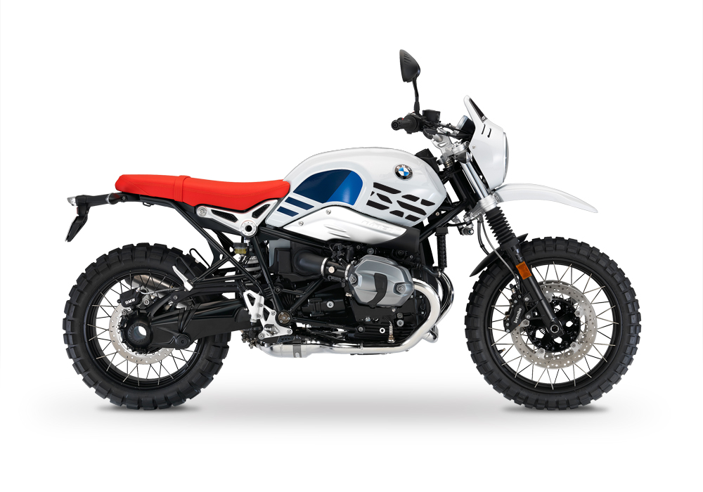 BKIT 3142 BMW RnineT Urban GS Side Tank and Front Fender GS Stickers Kit Black 01 1