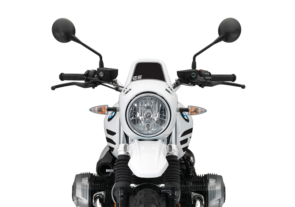 BKIT 3142 BMW RnineT Urban GS Side Tank and Front Fender GS Stickers Kit Black 04 1