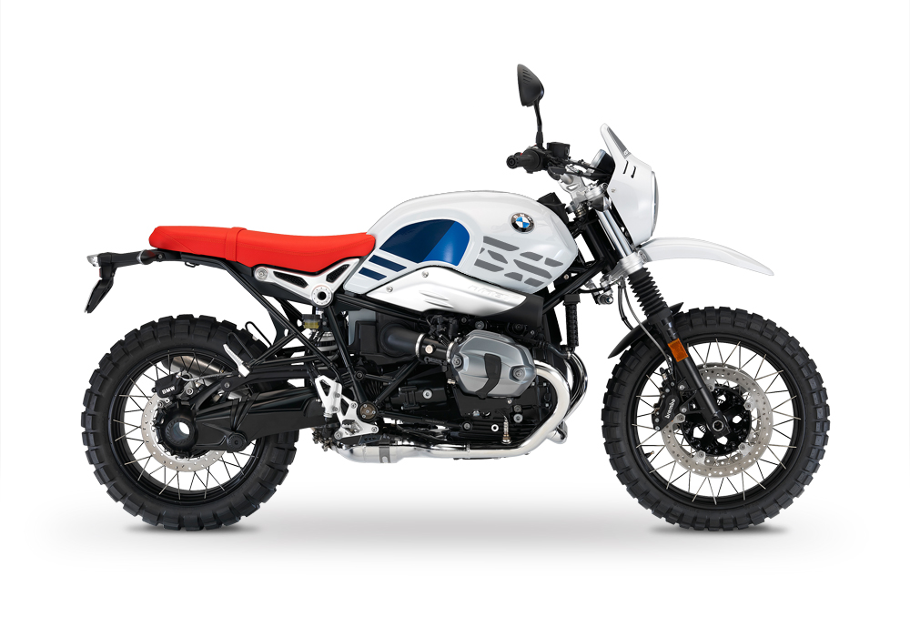 BKIT 3142 BMW RnineT Urban GS Side Tank and Front Fender GS Stickers Kit Silver Dark 01 1